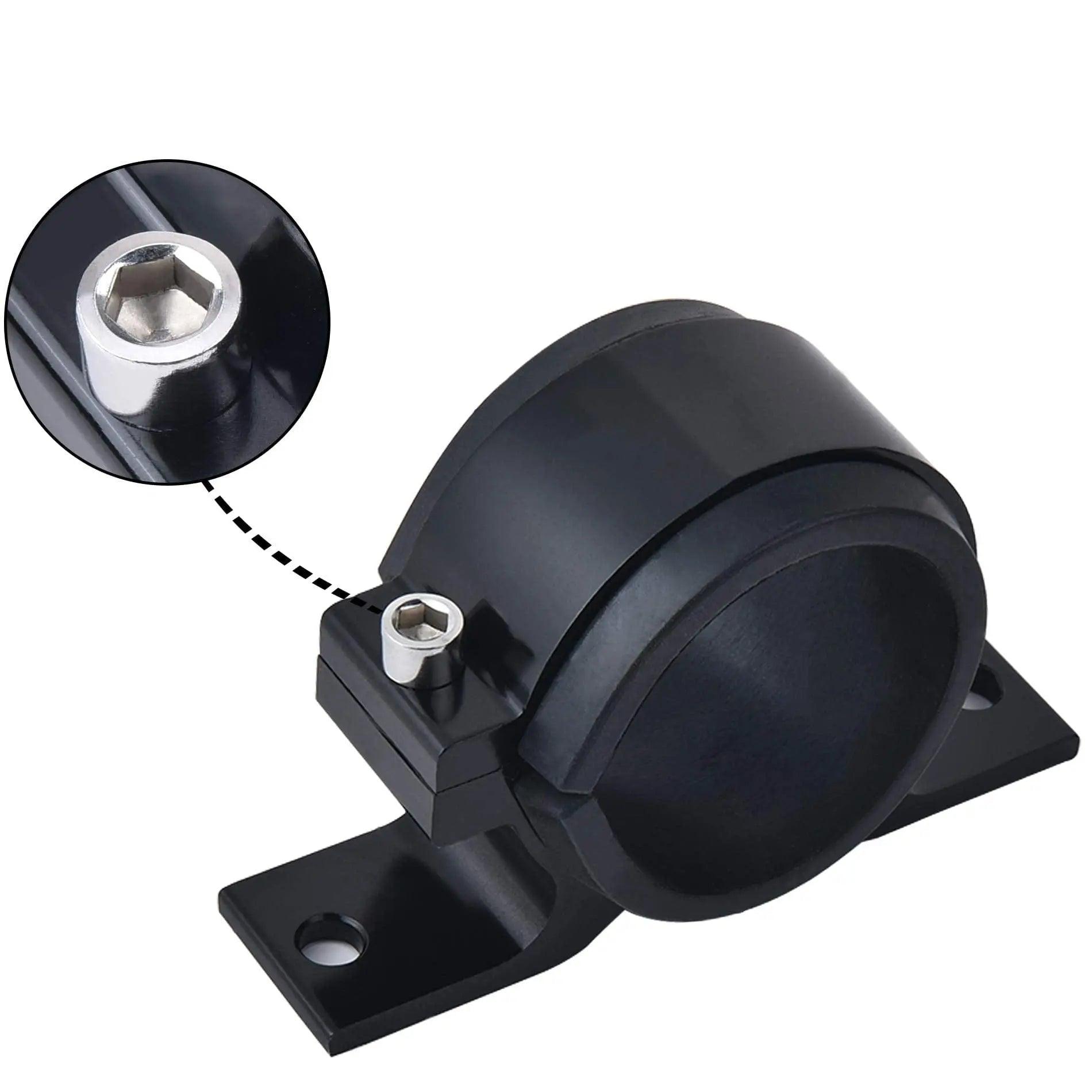 Evilenergy EVIL ENERGY 50mm Fuel Filter Mounting Bracket Fuel Pump Clamp Holder[Black]