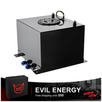 EVIL ENERGY Fuel Cell Gas Tank with Level Sender Black Street Drift Aluminum（1/2.5/5/8/10/12/15/20 Gallon ）