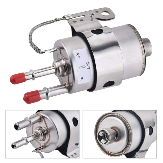 EVIL ENERGY Fuel Filter Regulator 58 PSI Kit for LS Swap EFI Conversion – detailed close-ups of ports and mounting bracket.