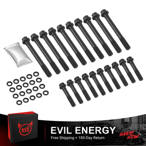 EVIL ENERGY Cylinder Head Bolt Kit 42CrMo Steel 210K PSI Compatible with SB Ford 289-302, 1963-1969 4.7L/289 & 1968-2001 5.0L/302 Engines