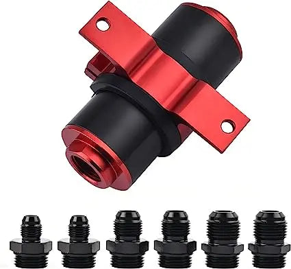 Evilenergy EVIL ENERGY Inline Fuel Filter 100 Micron with 6/8/10AN Adapter Universal 50MM