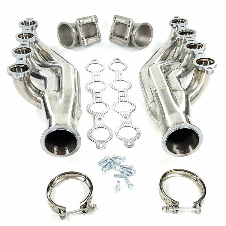 mysite EVIL ENERGY LS Turbo Exhaust Manifold&Headers For LSX, LS1, LS2, LS3, LS6 (1 3/4"Primaries)