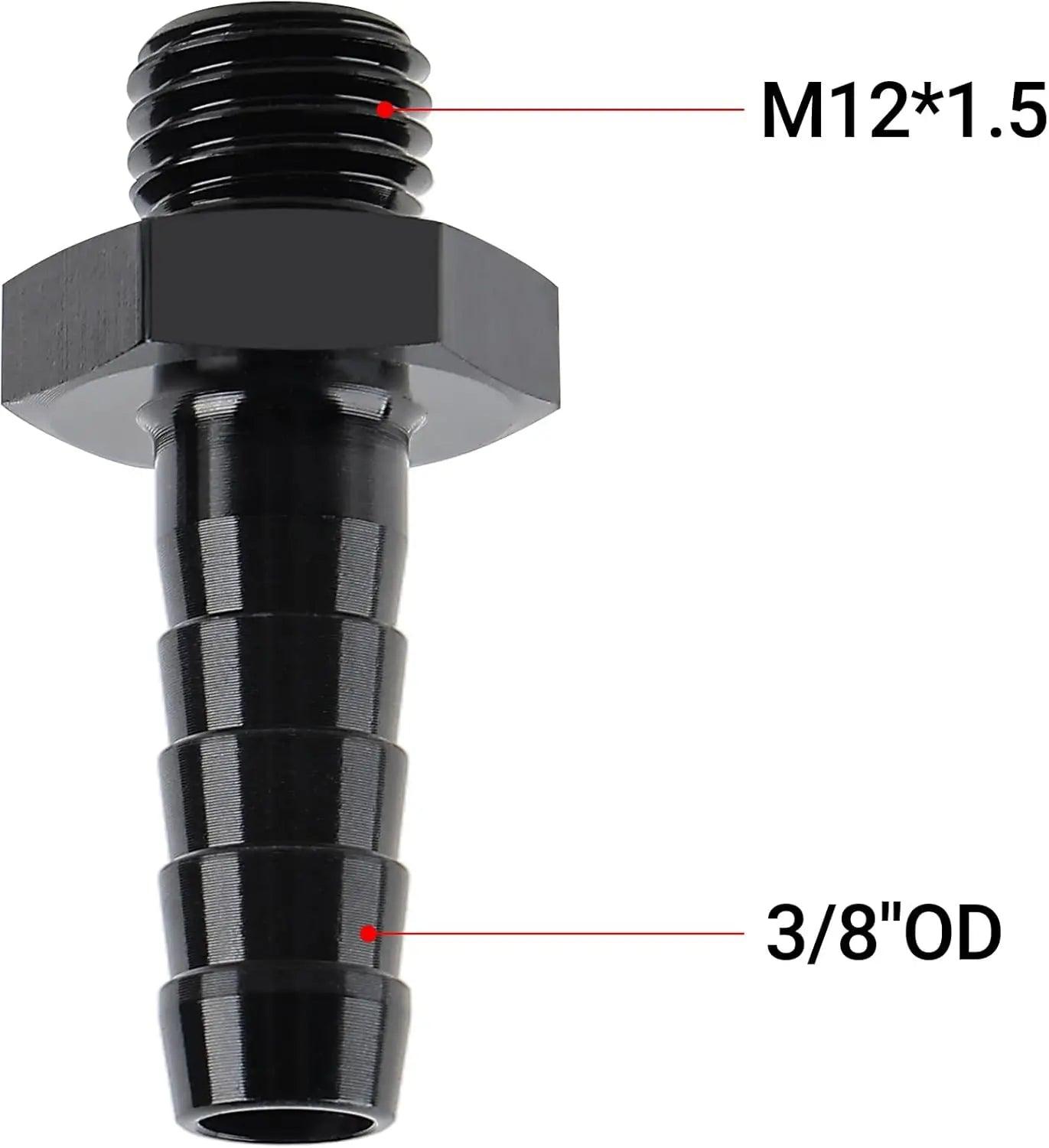EVIL ENERGY Male to Hose Barb Fuel Oil Pump Inlet Straight Fitting Barb ...
