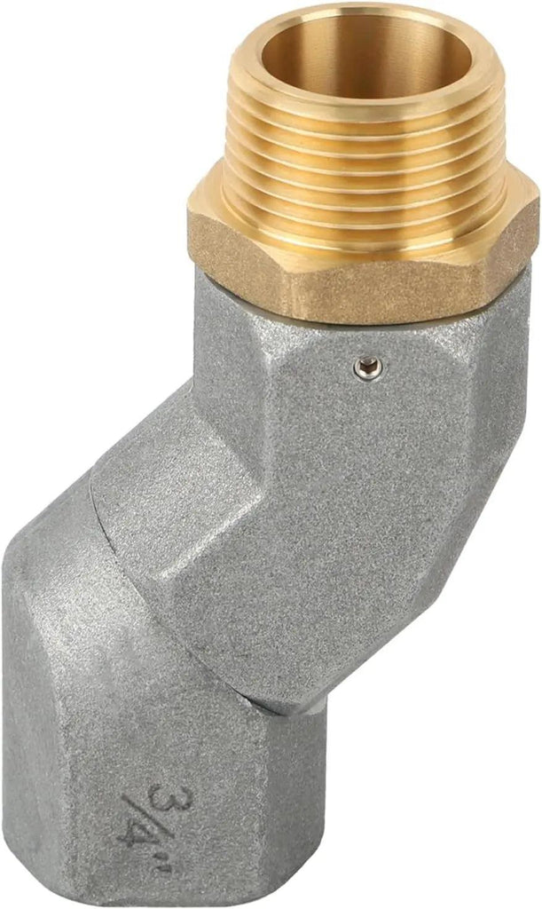 HFUK 1/8" NPT Male Black Swivel To -6 AN Straight Fuel Fitting For Braided Hose