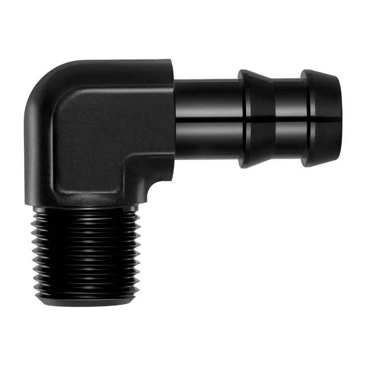 EVILENERGY EVIL ENERGY NPT Male to Barb Fitting Adapter 45/90 Degree Hose Fitting Aluminum Black