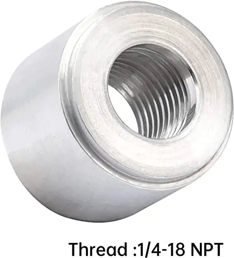 Evilenergy EVIL ENERGY NPT Weld On Bung Female Pipe Threaded Fitting Aluminum 2PCS