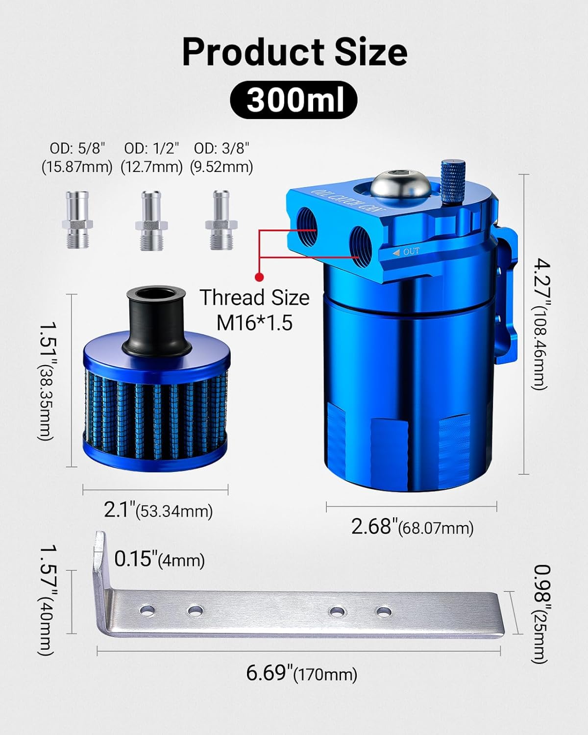 [Blue,WITH BREATHER FILTER