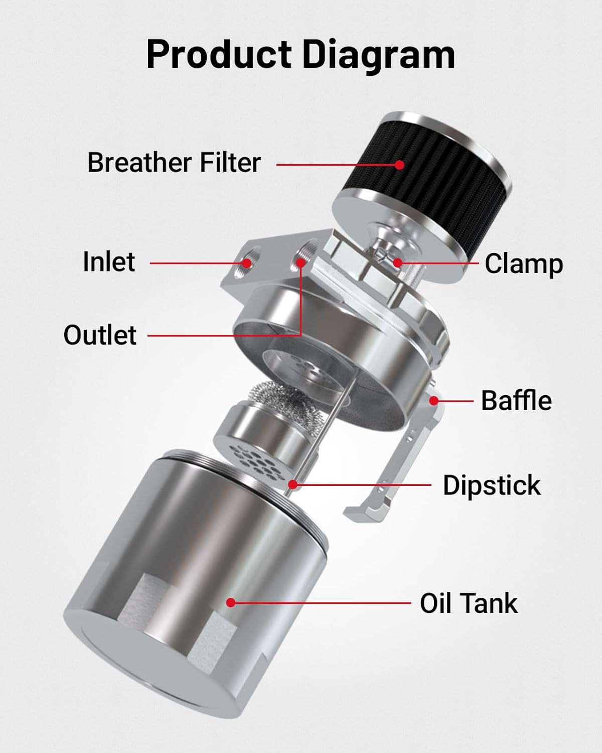 [Silver,WITH BREATHER FILTER]