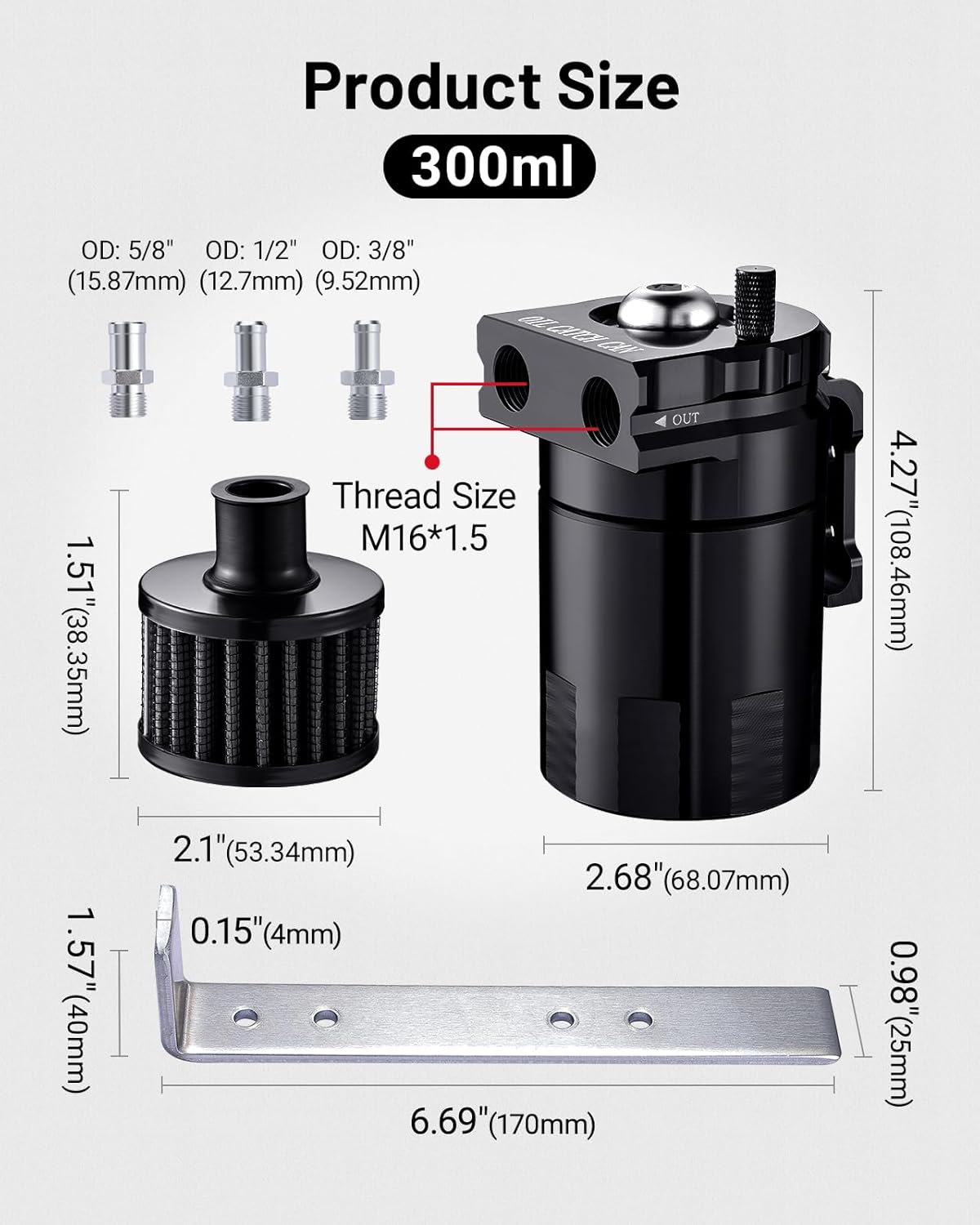 [Black,WITH BREATHER FILTER]