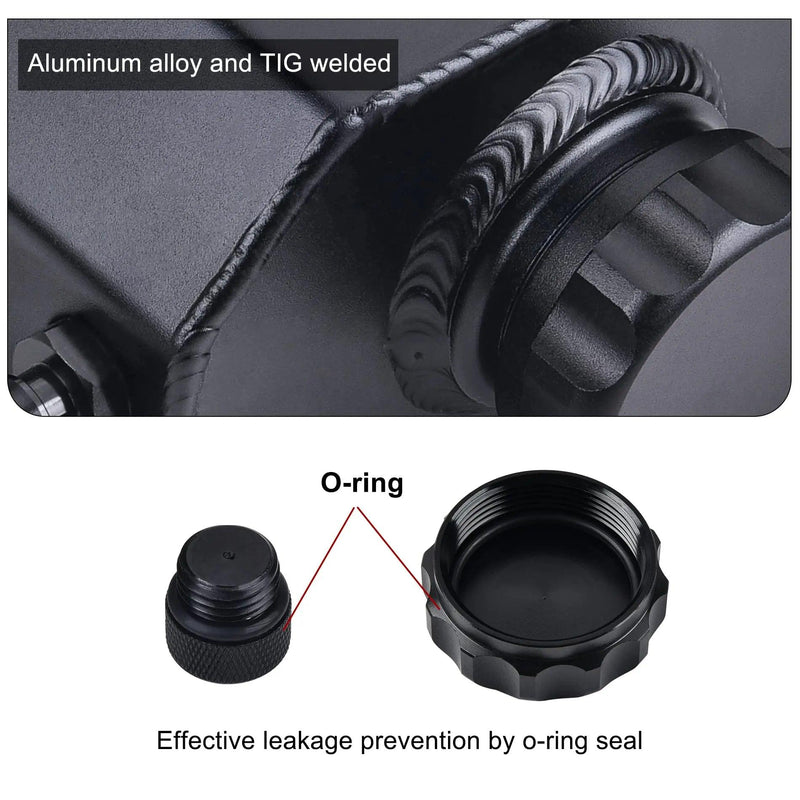 Evilenergy EVIL ENERGY Overflow Tank Coolant Radiator Tank Reservoir Expansion Universal 1L