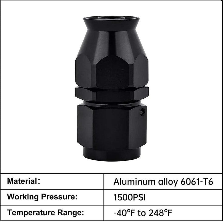 EVIL ENERGY PTFE Fuel Line Fitting Kit 4/6/8/10AN Nylon Braided Fuel Hose 10-25FT Optional - EVILENERGY