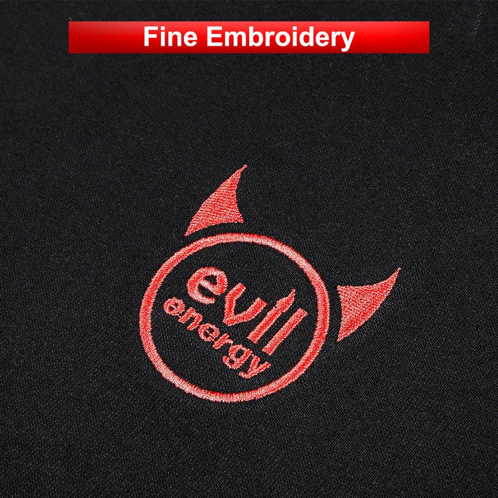 EVIL ENERGY Sweatshirt with Embroidered Logo - EVILENERGY