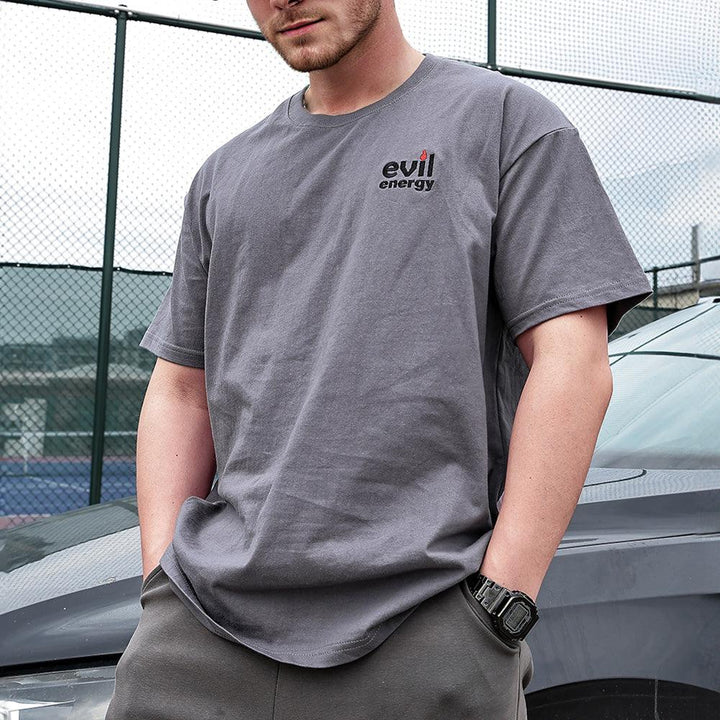 EVIL ENERGY T-shirt with Embroidered Logo Cotton - EVILENERGY