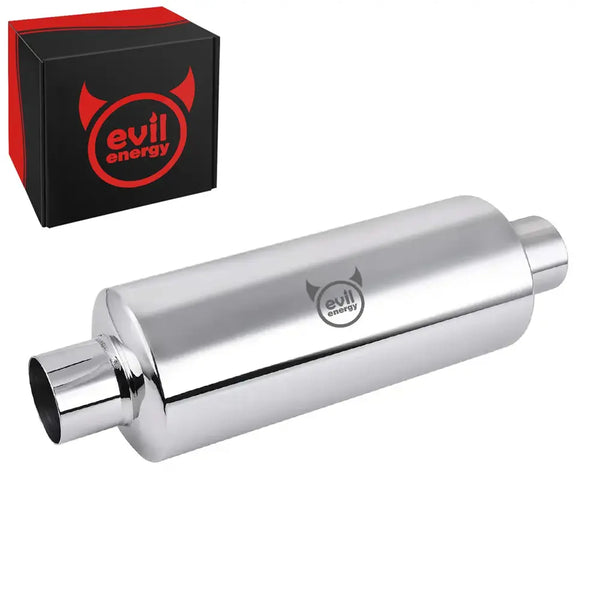 Evilenergy EVIL ENERGY Stainless Steel Exhaust Resonator Muffler 13.8" Length