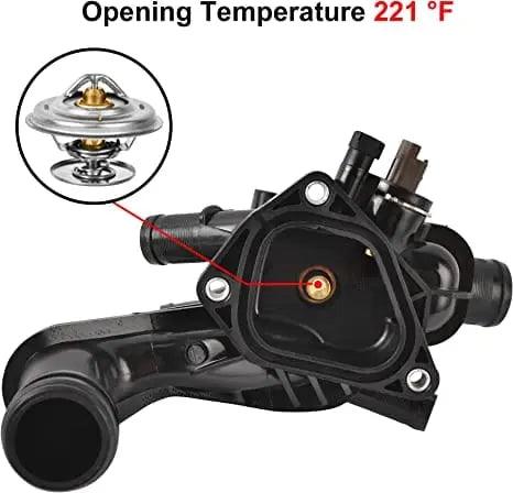 Evilenergy EVIL ENERGY Thermostat Housing Assembly  11537534521 Compatible with 2007-2013 Mini Cooper 2011-2013 Mini Cooper Countryman 1.6L