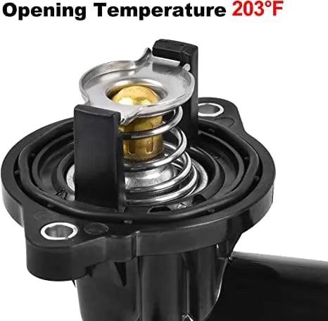 Evilenergy EVIL ENERGY Thermostat Housing Assembly 05184651AF 49569 Compatible with 2011-2015 Dodge Durango 2011-2020 Jeep Grand Cherokee 3.6L