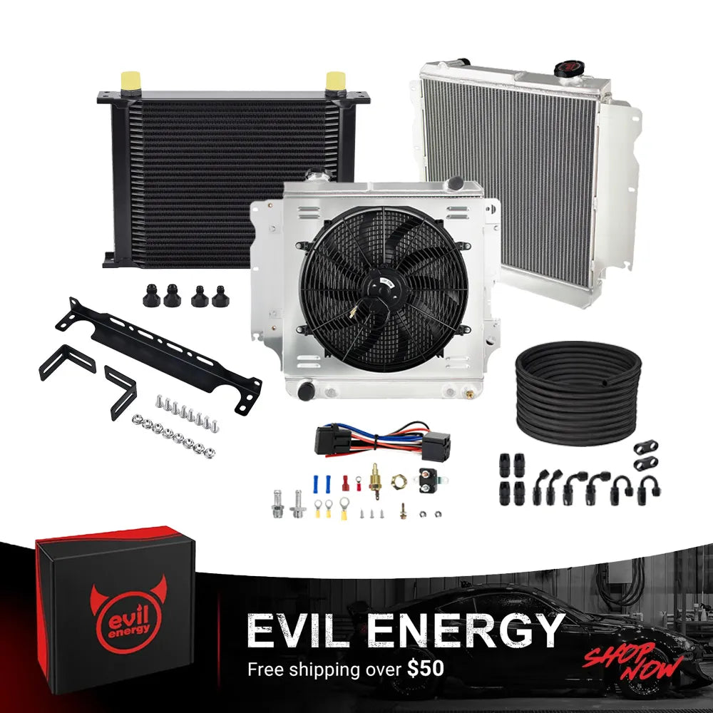 EVIL ENERGY Heavy-Duty Cooling Upgrade Kit For Jeep Wrangler YJ/TJ 1987-2006