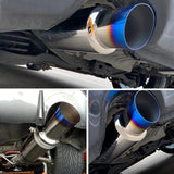 Evilenergy EVIL ENERGY Universal Stainless Steel Burnt Exhaust Tips 15" Length Exhaust Muffler