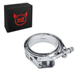 Evilenergy EVIL ENERGY V Band Clamp Quick Release Stainless Steel with Flange Male Female Mild Steel (2.5/3/3.5 Inch)