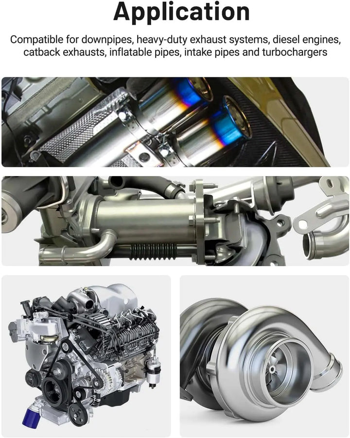 EVILENERGY EVIL ENERGY V Band Clamp with Flange Male Female Stainless Steel (1, 4.5")