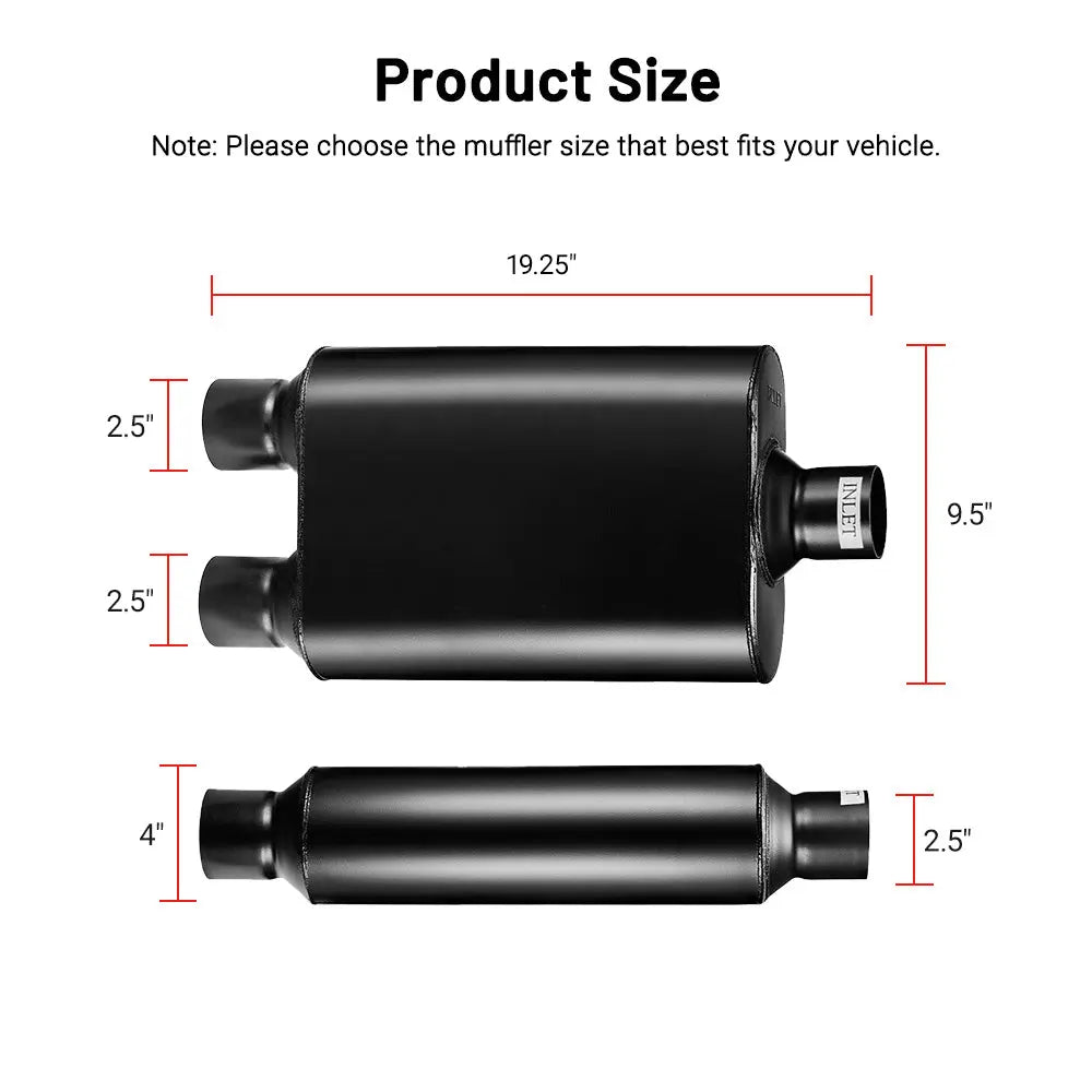 [49.99,Exhaust Mufflers 2.5 In 2.5 Out]