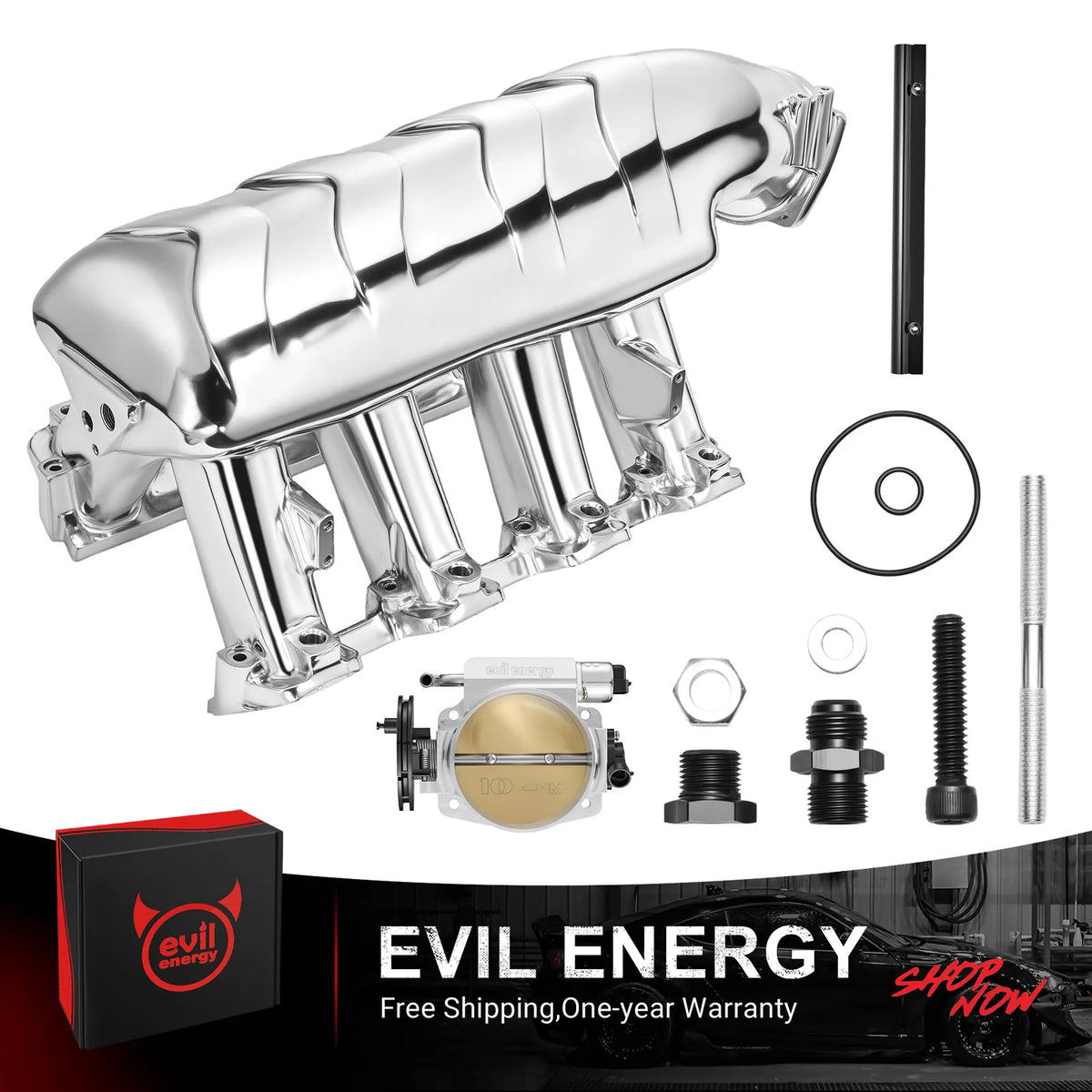 [Polished Silver,With Throttle Body]