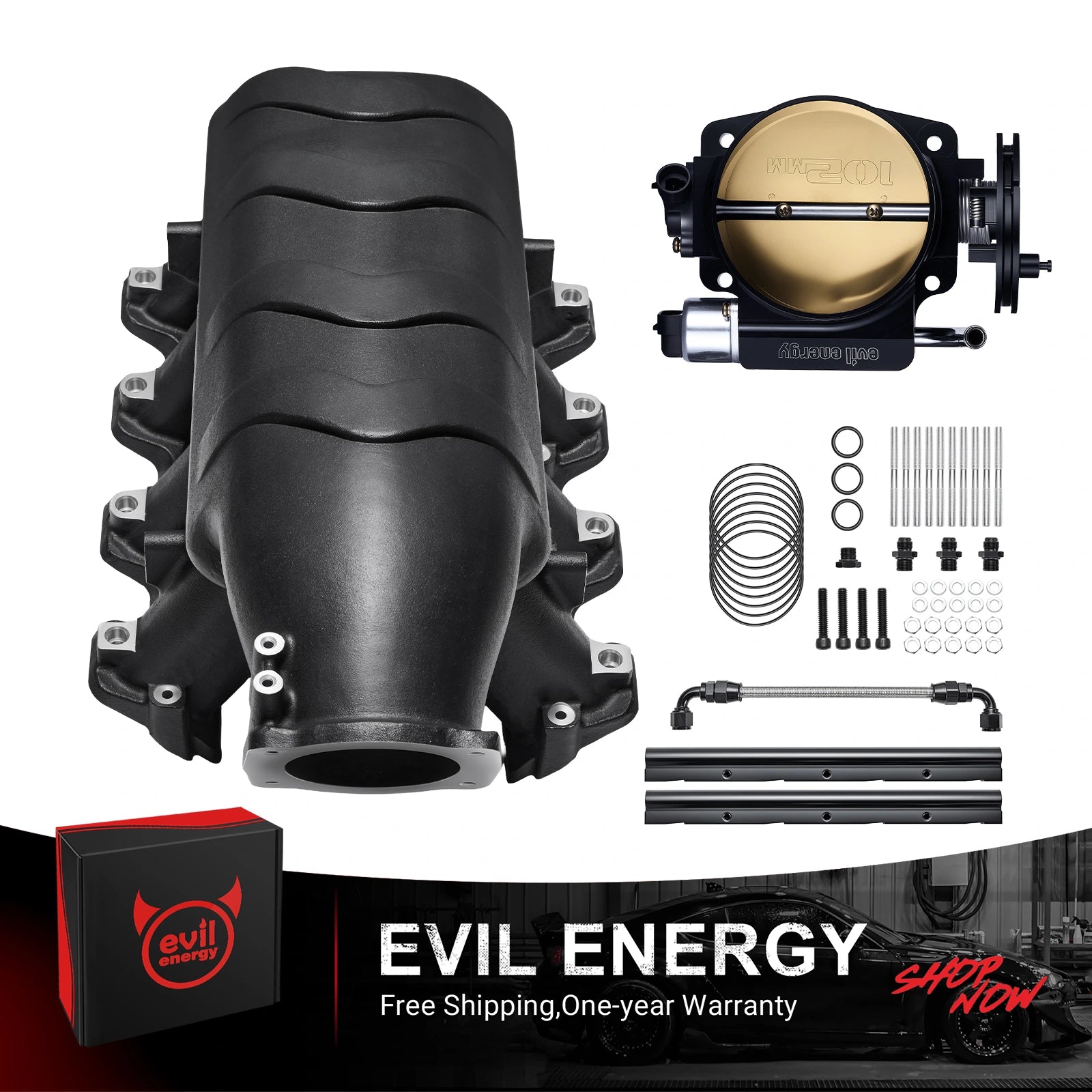 [Black,With Throttle Body]