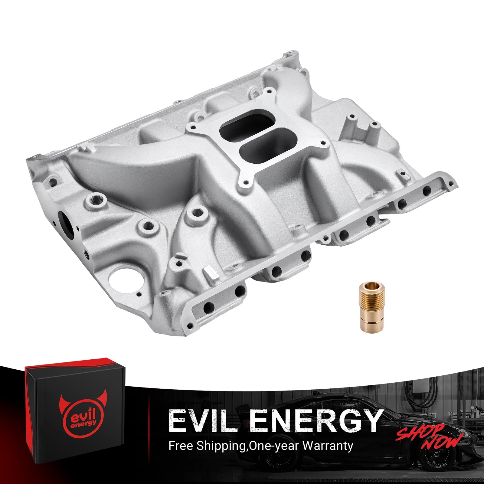 EVIL ENERGY Ford FE Big Block V8 Intake Manifold for Stock Heads