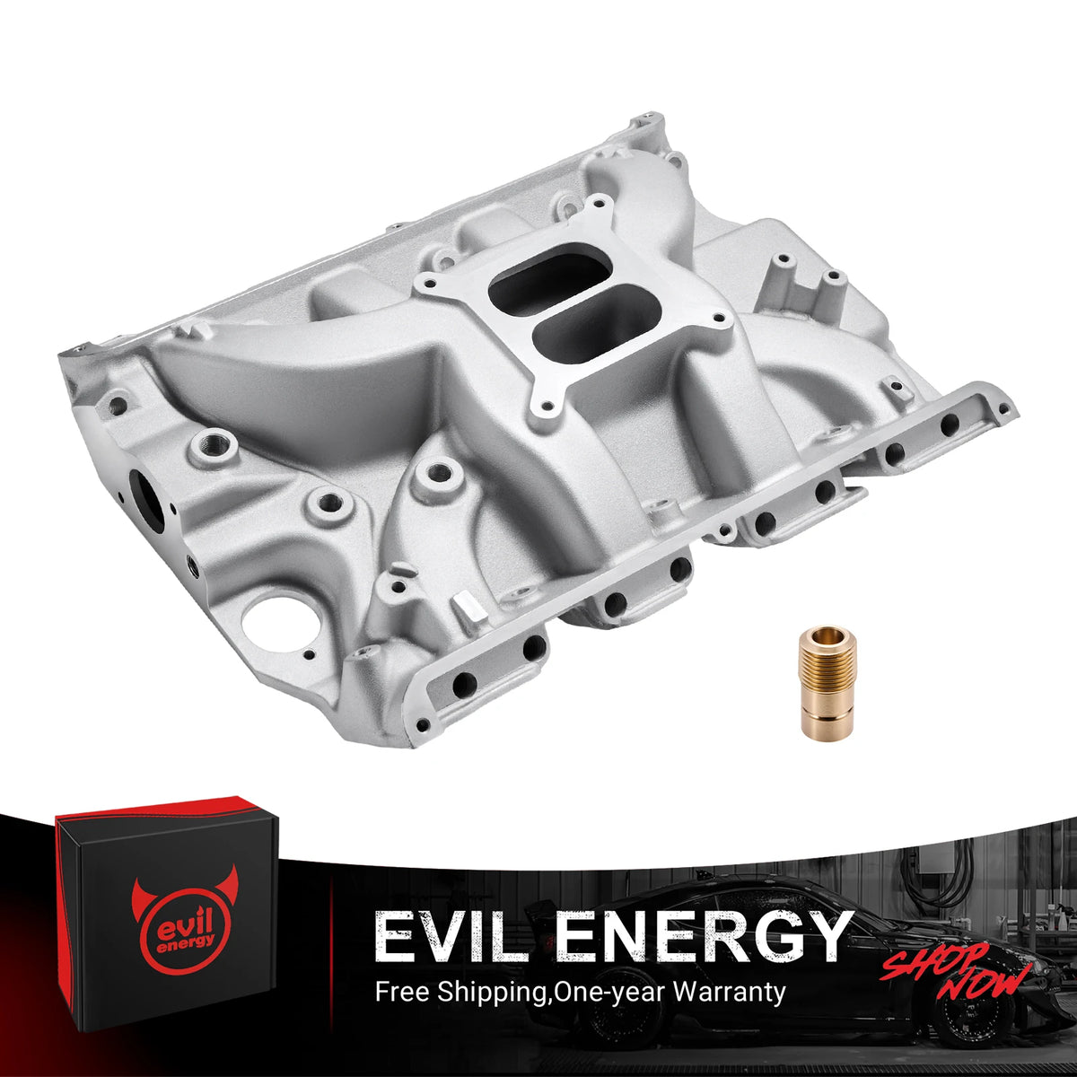 EVIL ENERGY Ford FE Big Block V8 Intake Manifold for Stock Heads