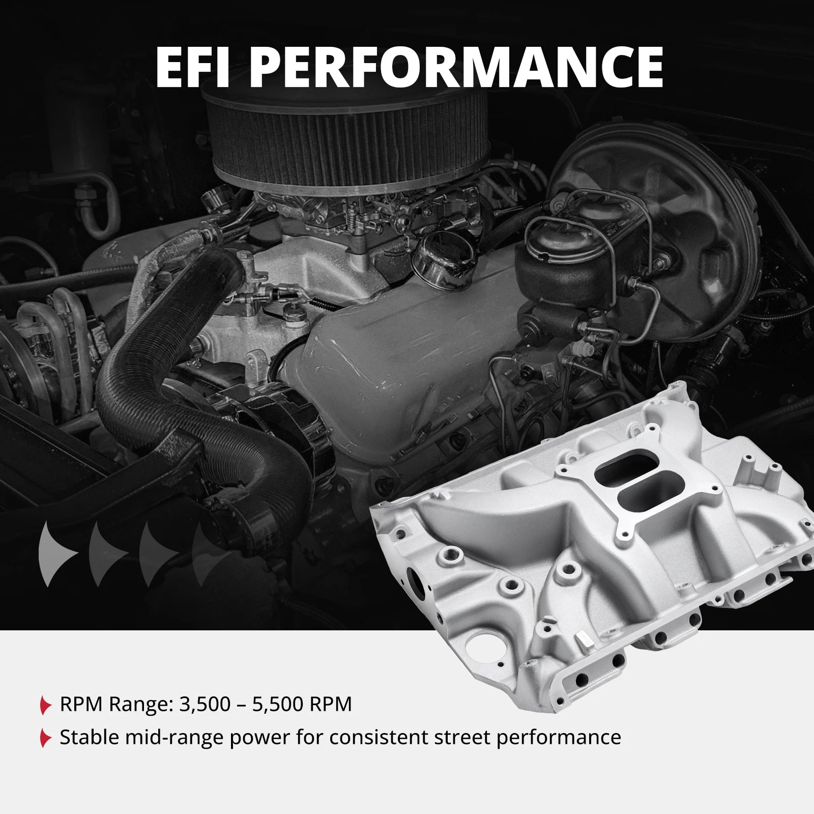 EVIL ENERGY Ford FE Big Block V8 Intake Manifold for Stock Heads
