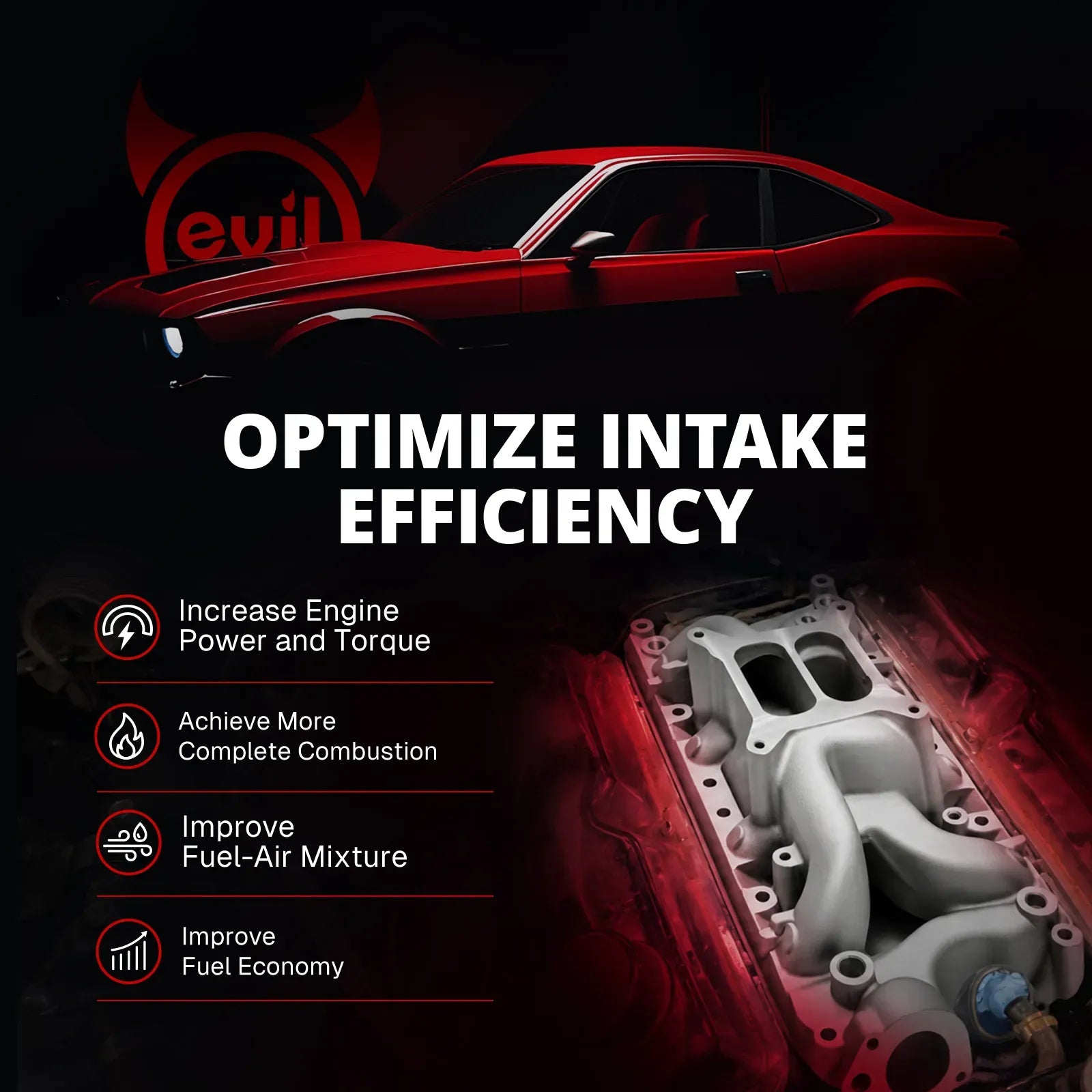 EVIL ENERGY Mopar Small Block LA Crosswind Dual Plane Intake Manifold