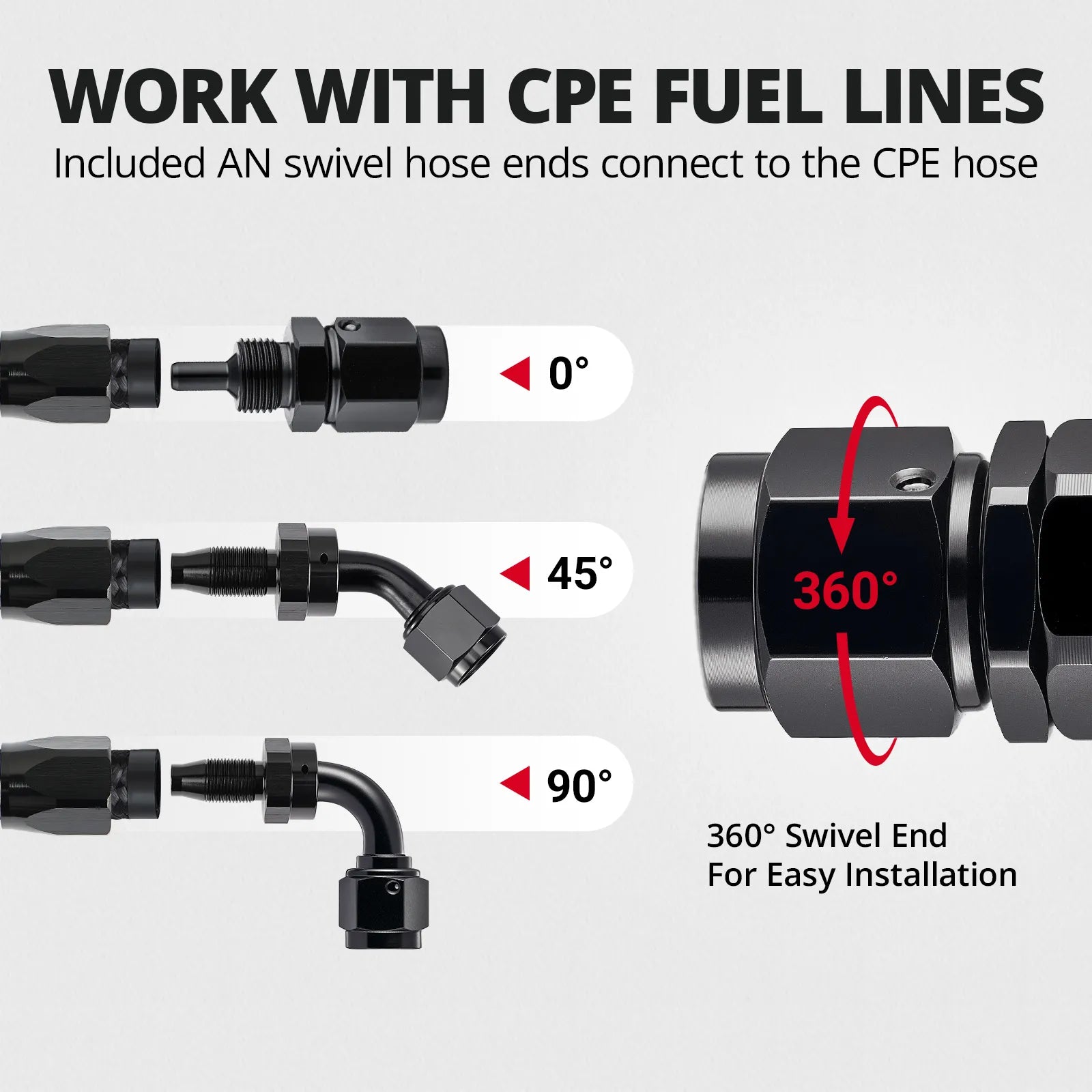 EVIL ENERGY All-in-One EFI Fuel System Bundle|EFI Bypass Fuel Pressure Regulator & CPE Fuel Line & Adjustable 3-16AN Wrench