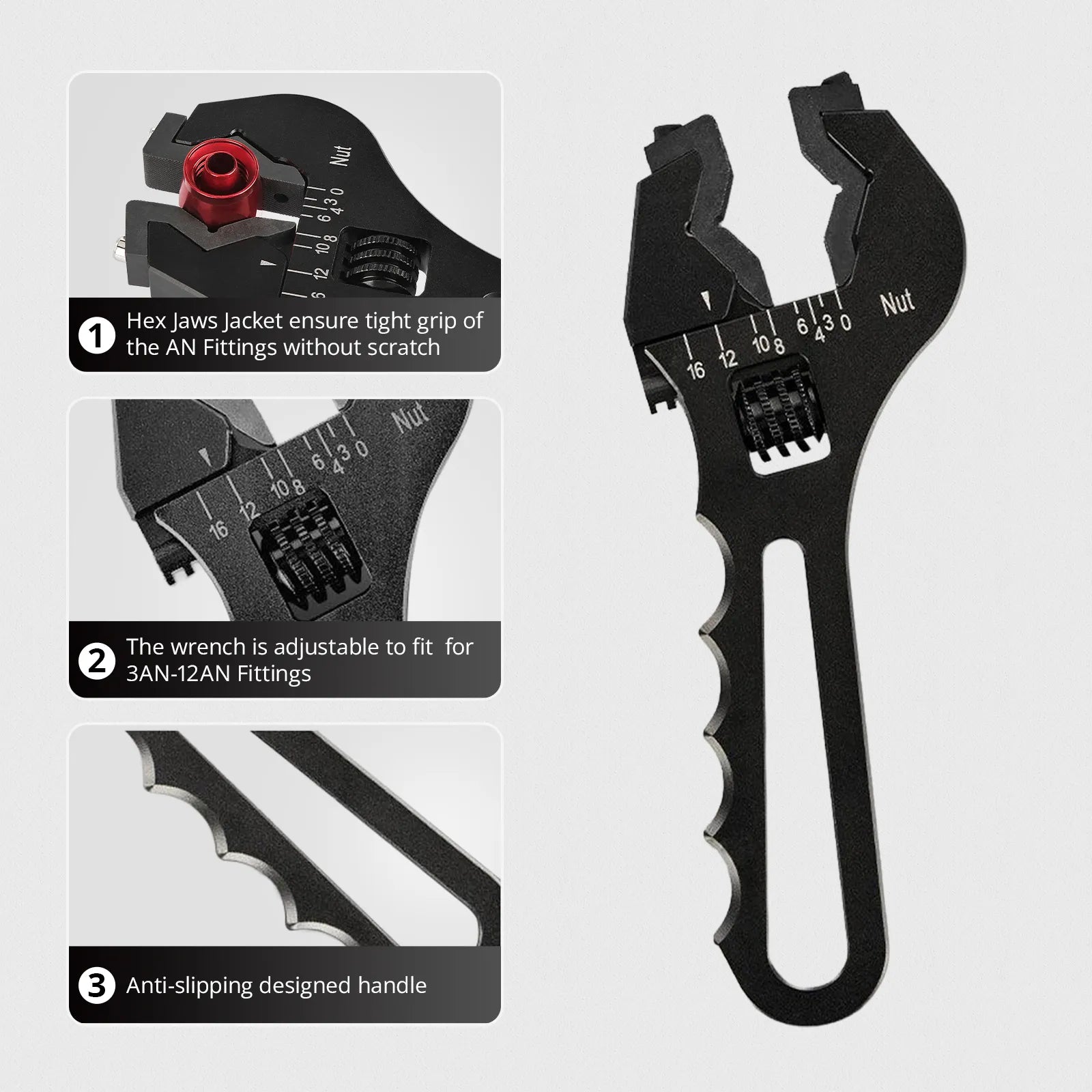 EVIL ENERGY All-in-One EFI Fuel System Bundle|EFI Bypass Fuel Pressure Regulator & CPE Fuel Line & Adjustable 3-16AN Wrench