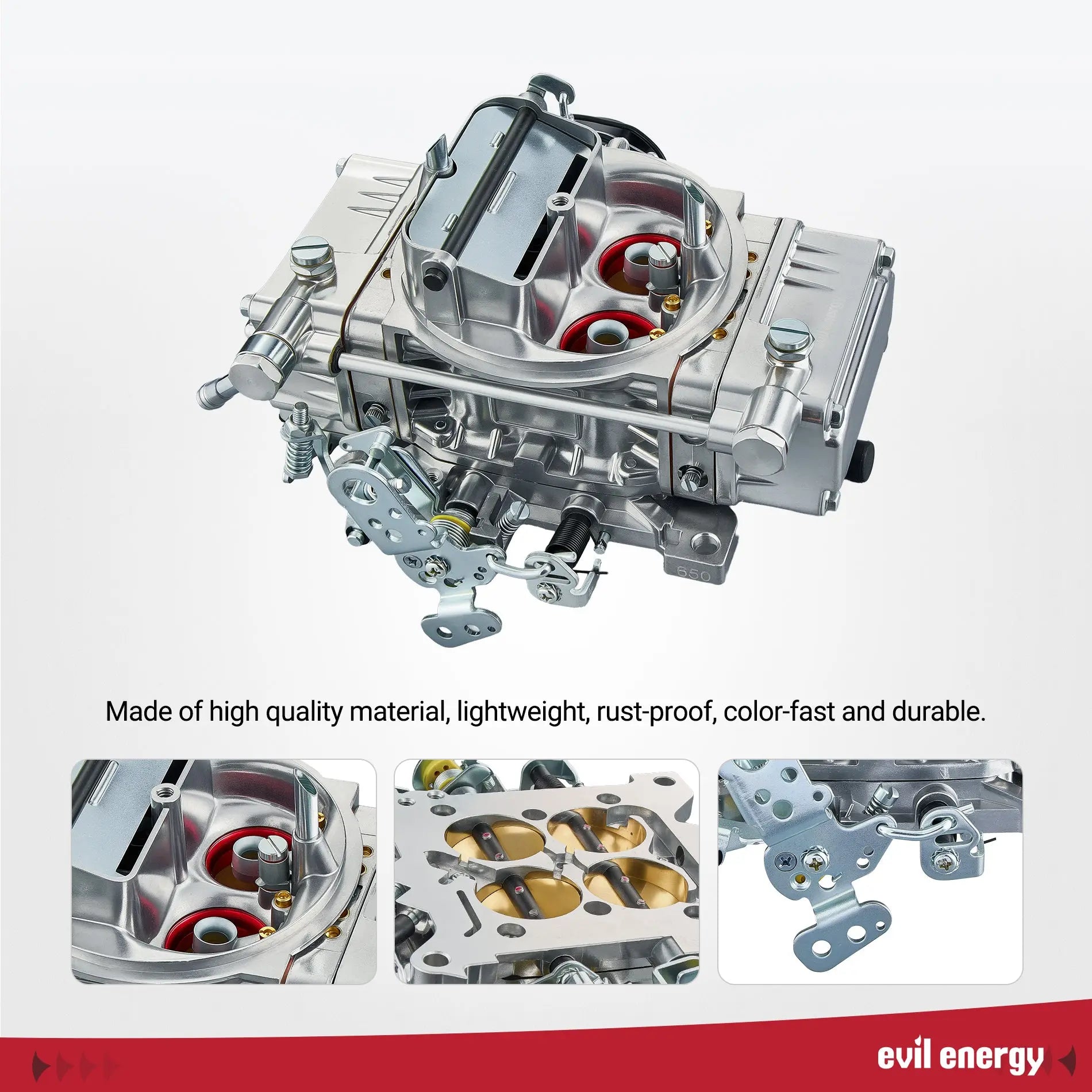 EVIL ENERGY Evil Energy STREET 650 CFM 4-Barrel Carburetor Electric Choke Mechanical Secondary