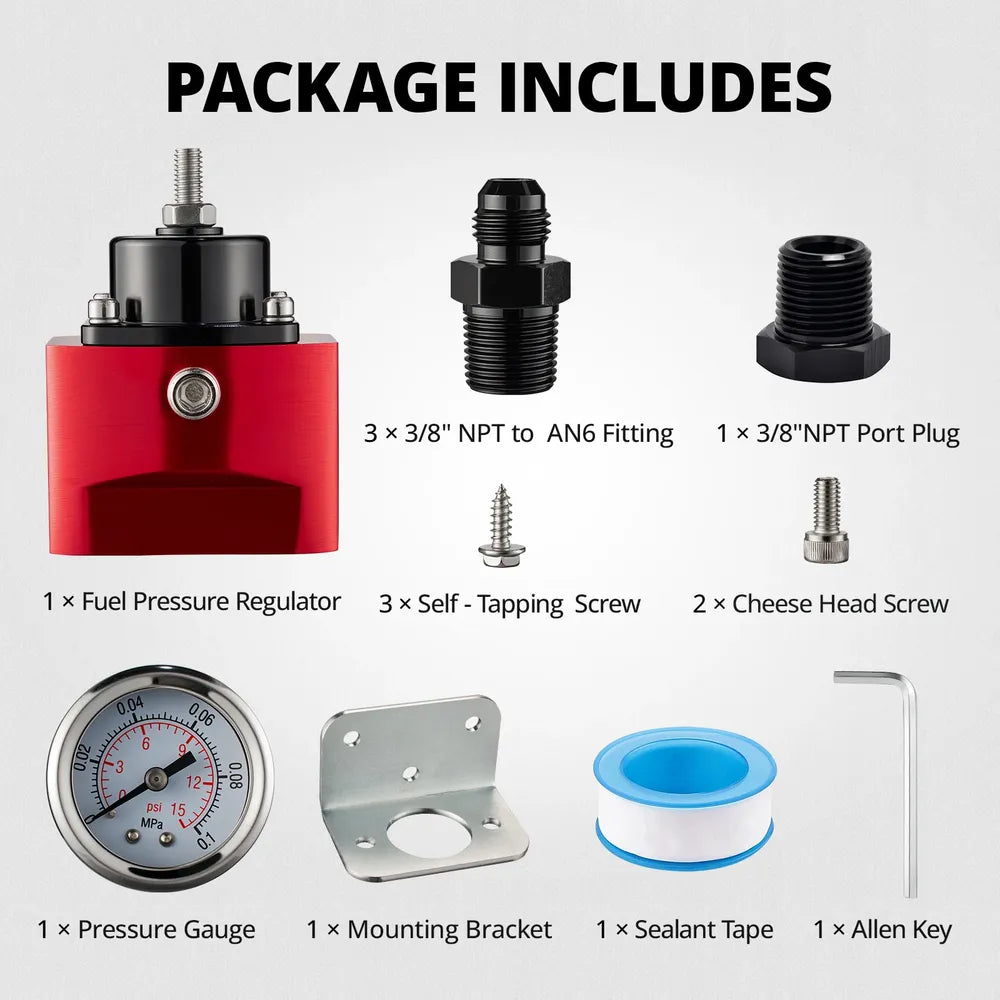 [Non-Vacuum,3/8" NPT to 6AN Fittings]
