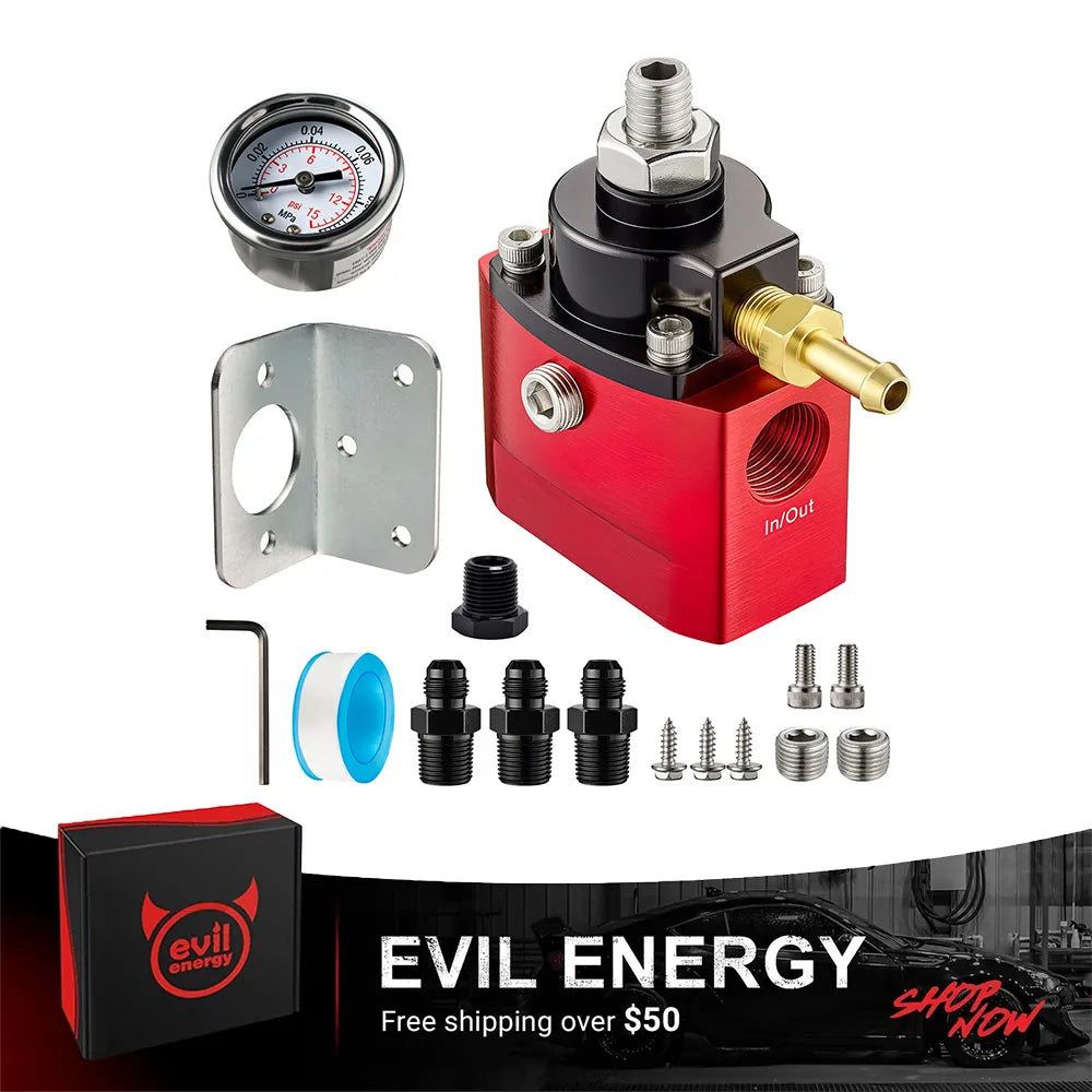 [Vacuum Referenced,3/8" NPT to 6AN Fittings]