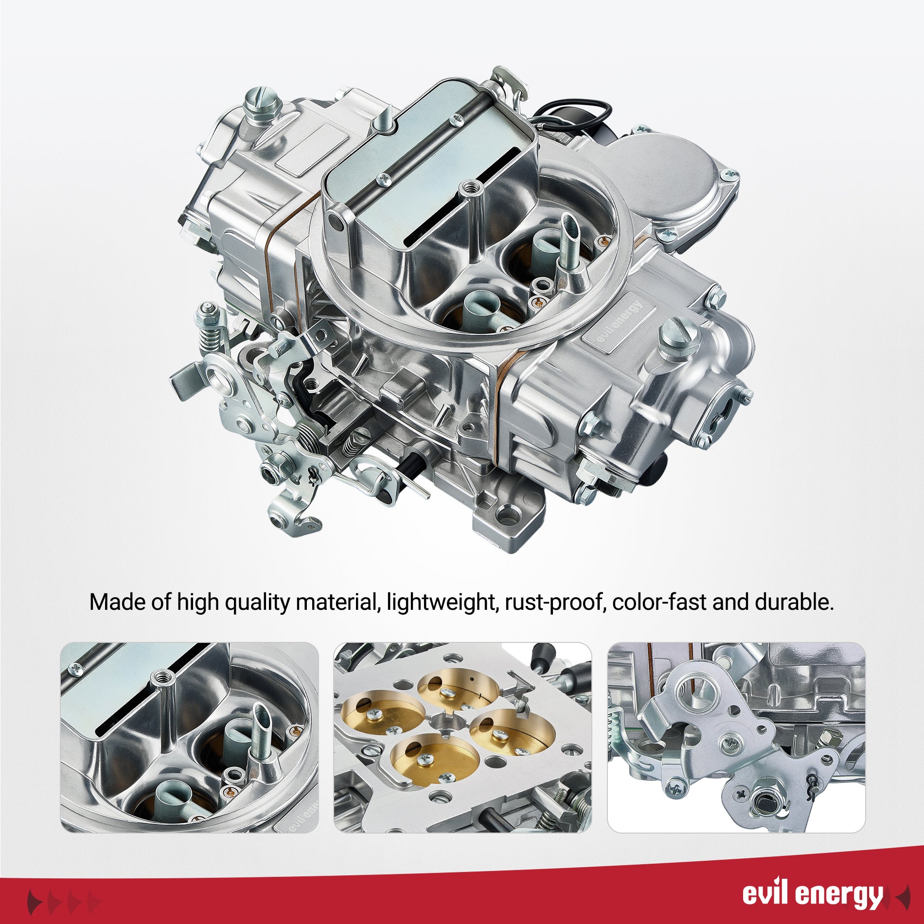 EVIL ENERGY 750 CFM 4-barrel Carburetor Electric Choke Vacuum Secondary
