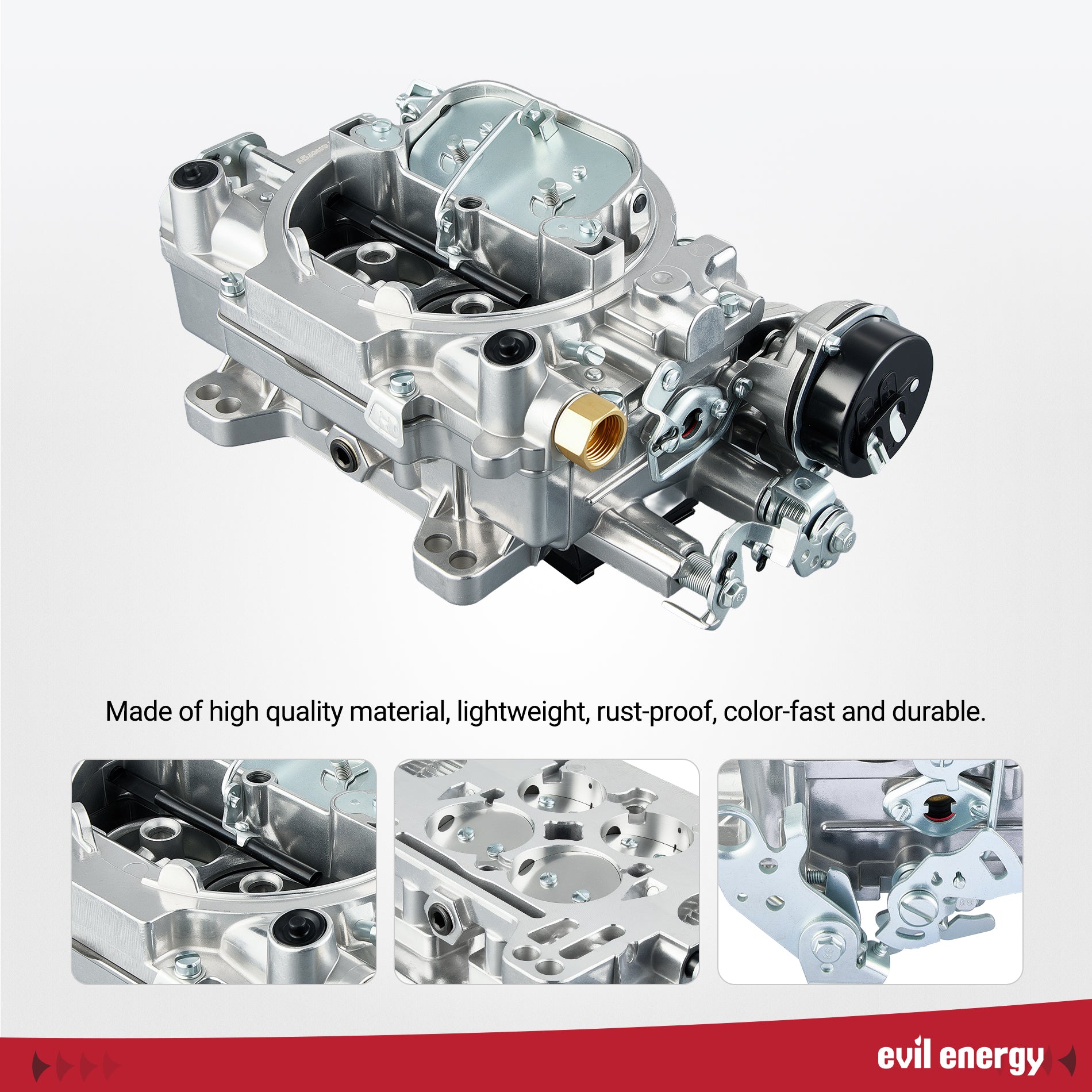 EVIL ENERGY 600 CFM Boat Carburetor Air Valve-Controlled Secondary Throttle