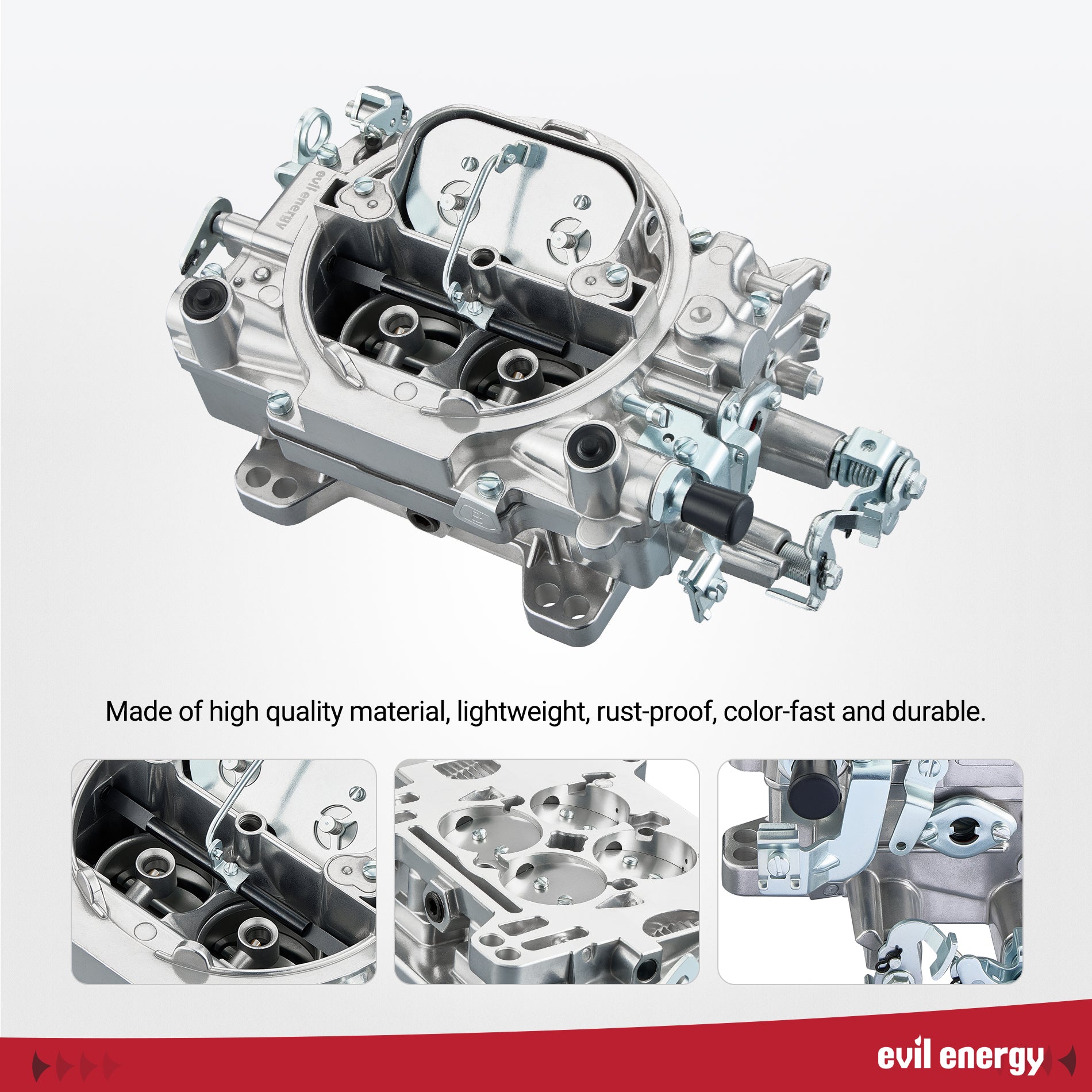 EVIL ENERGY 750 CFM 4-barrel Carburetor Air Valve-Controlled Secondary