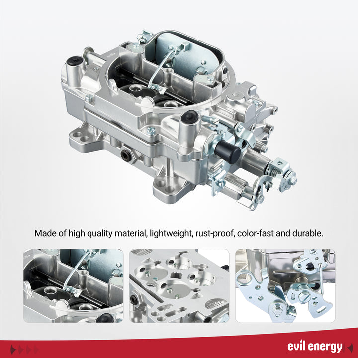EVIL ENERGY 600 CFM 4-barrel Carburetor quality build, lightweight, rust - proof, durable design