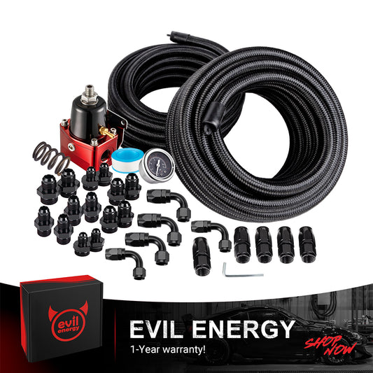 thumbnail image 2 of 25ft -6AN LS Swap Fuel Injection Line Kit – Black Anodized Aluminum Fittings, Returnless, 58psi – Porda-autoparts 2 of 5