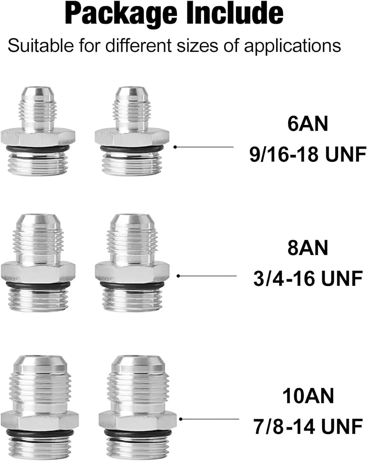 EVIL ENERGY 30 Micron Inline Fuel Filter with 6AN 8AN 10AN Adapter&Bracket Clamp 60MM Universal