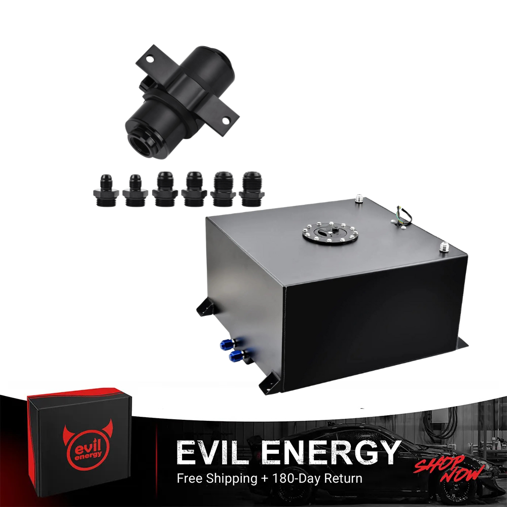 EVIL ENERGY EFI Returnless Fuel System kit-Fuel Cell Gas Tank Fuel Filter with Fuel Pressure Regulator Adjustable