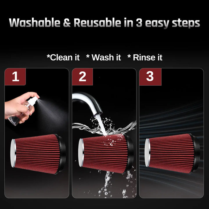 mysite Heat-Shield Air Intake Kit For 2008-2010 6.4L Powerstroke Ford F250 F350 F450｜EVIL ENERGY