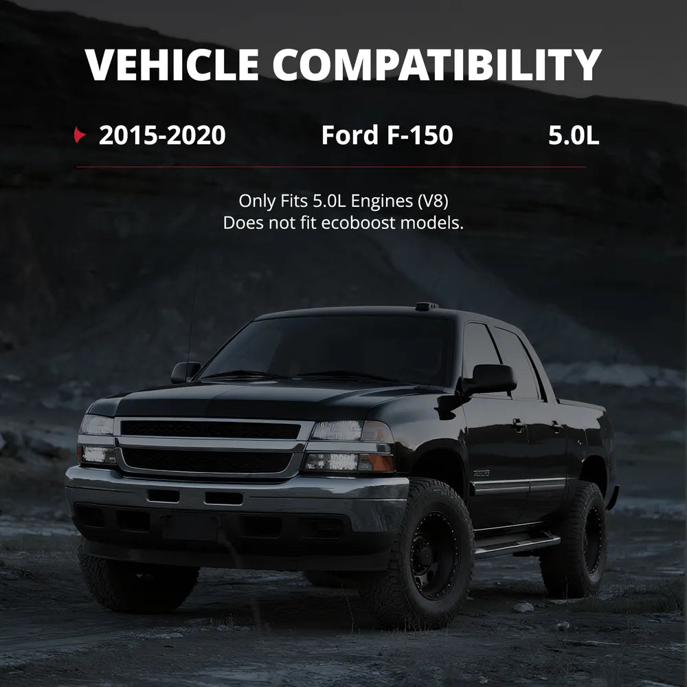 EVIL ENERGY Cold Air Intake vehicle compatibility, 2015-2020 Ford F-150 5.0L