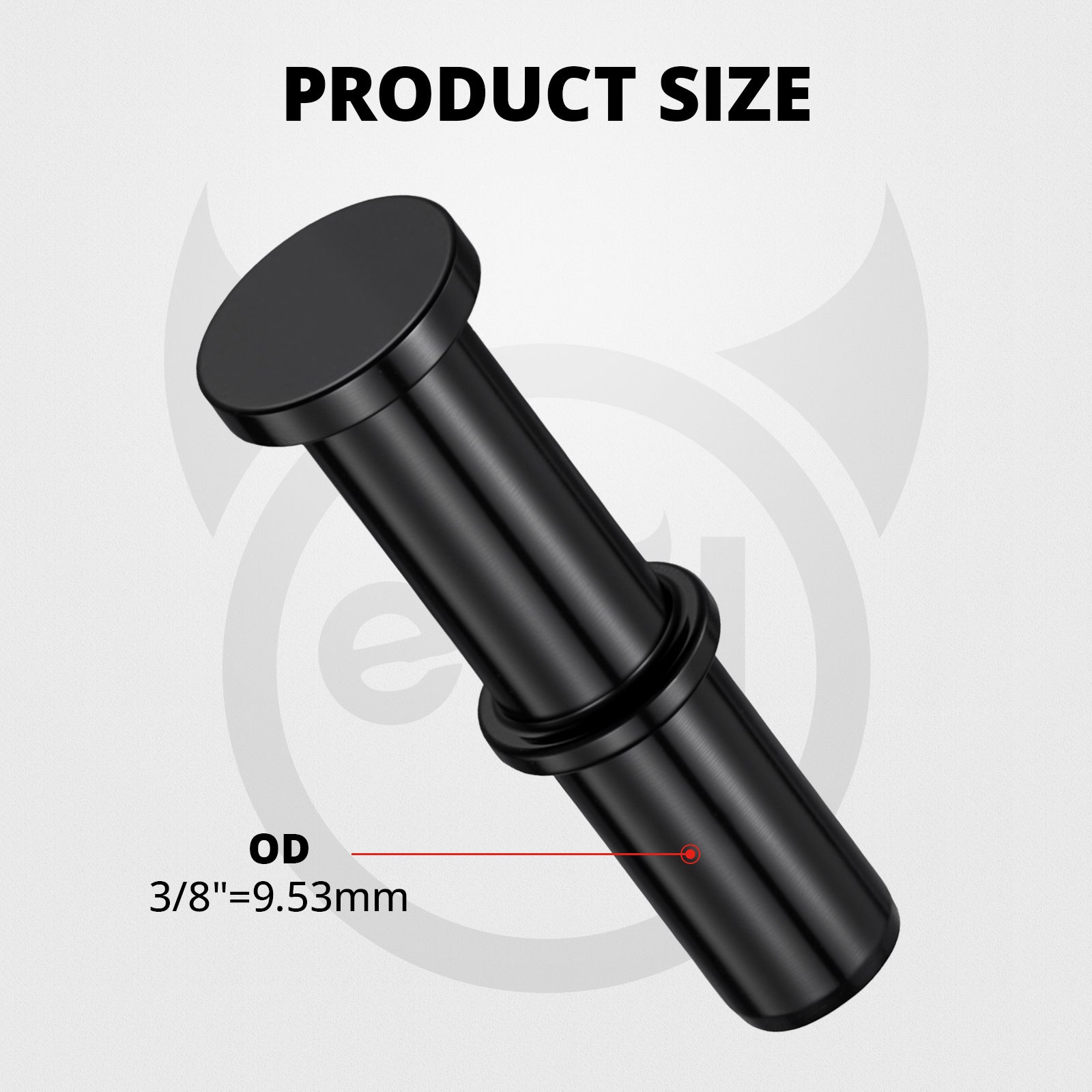[Black,3/8 inch]