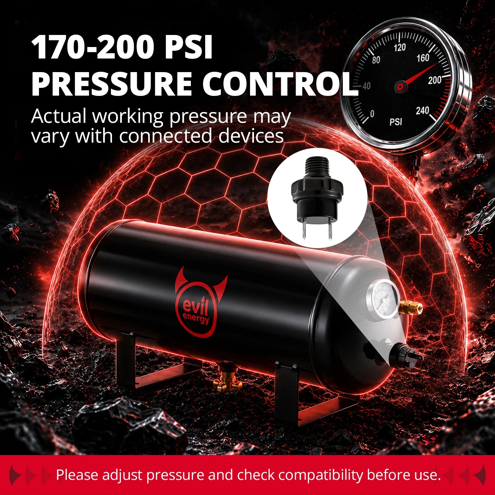 [2.5 Gallon,200PSI]