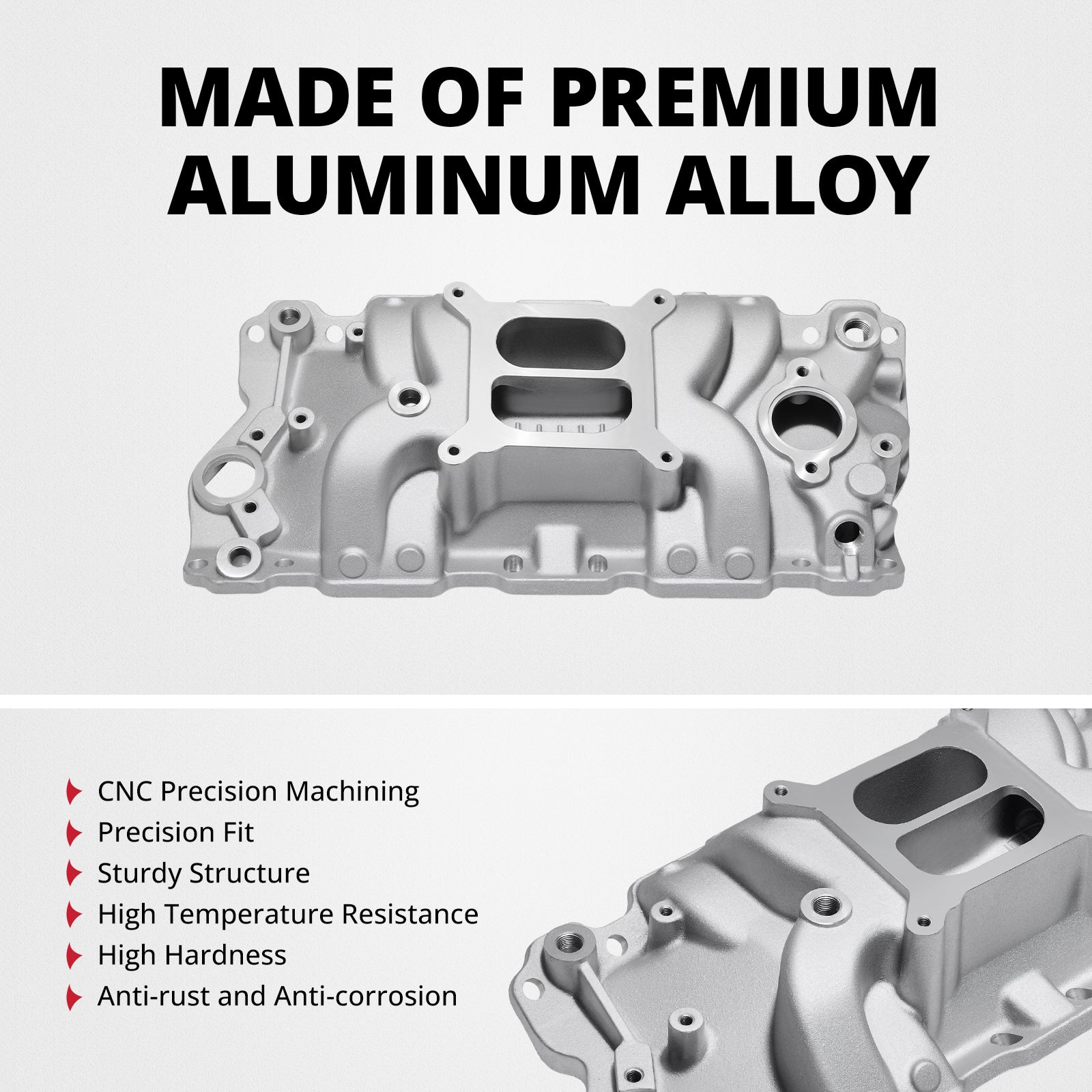 EVIL ENERGY Small Block Chevy Dual Plane High Rise Intake Manifold