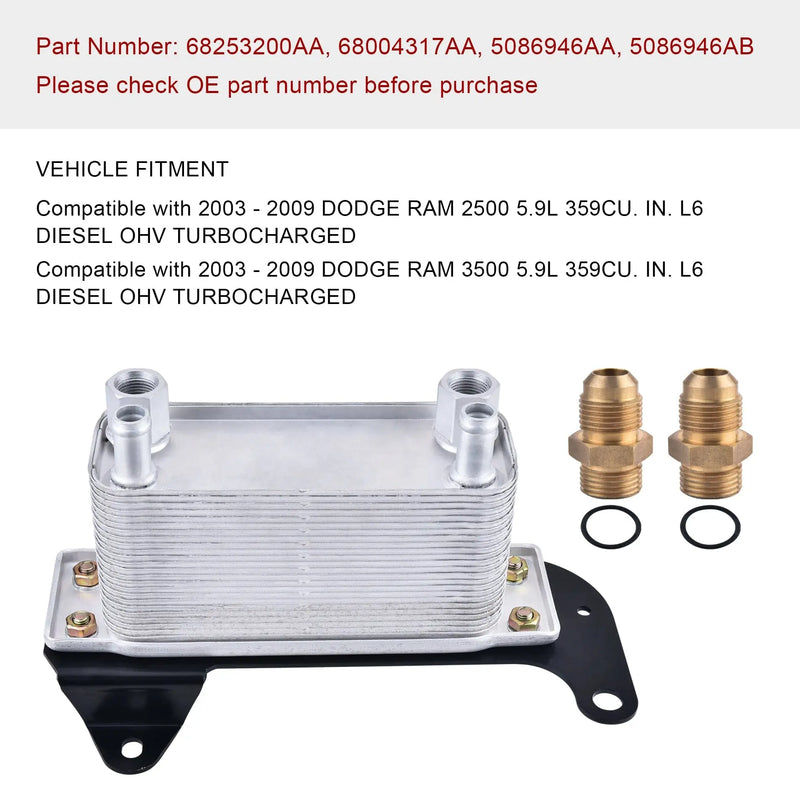 Evilenergy Transmission Torque Converter Oil Cooler Compatible