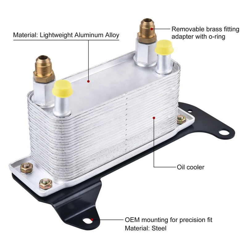 Evilenergy Transmission Torque Converter Oil Cooler Compatible